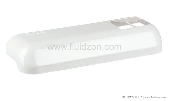 Cistern cover without a function button, white