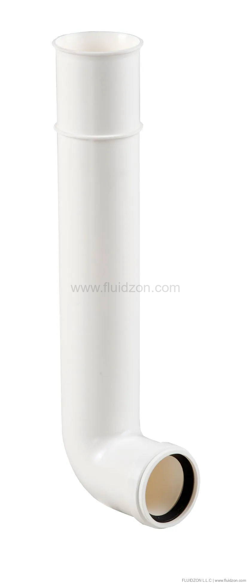 Flush pipe elbow 300 x 70 mm, white