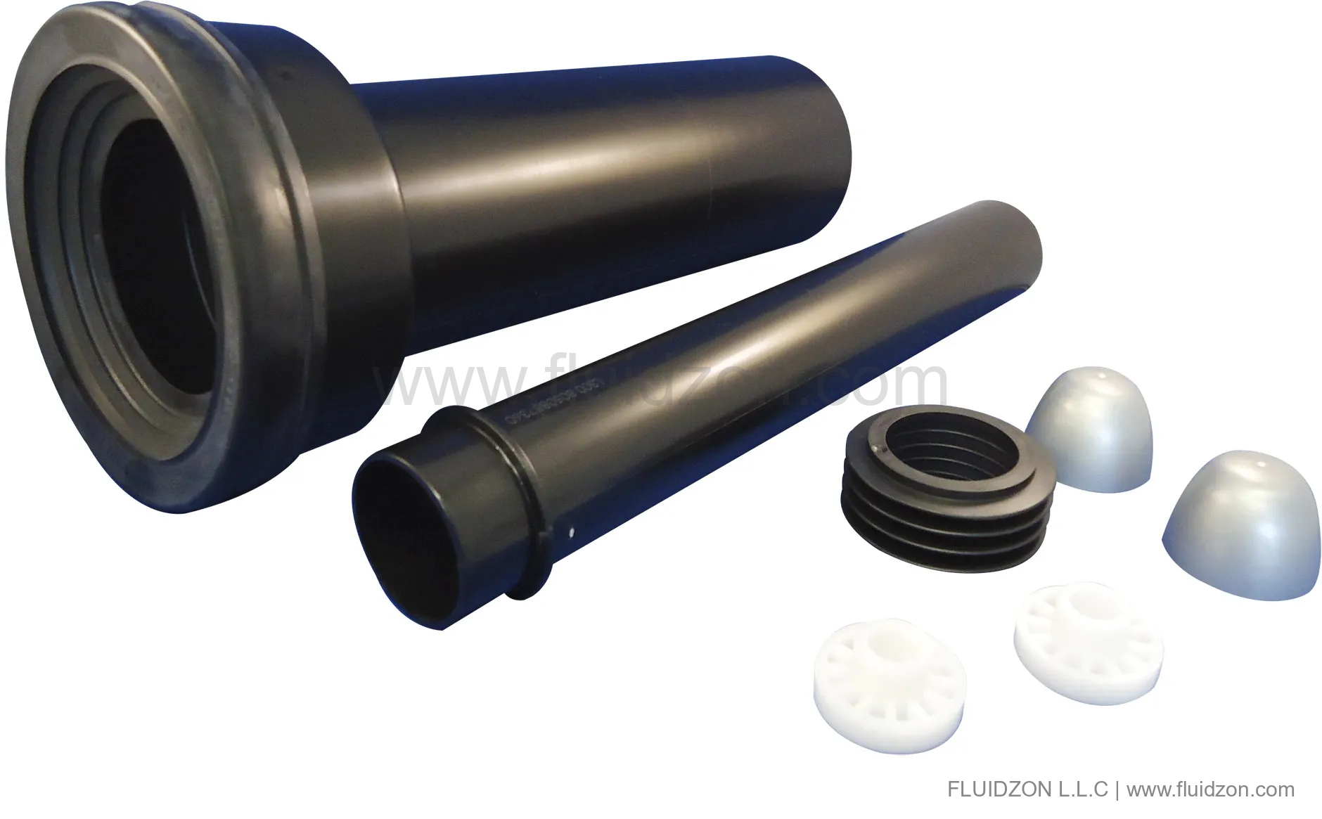 Extra long WC connection kit Ø 90 mm, L=300 mm