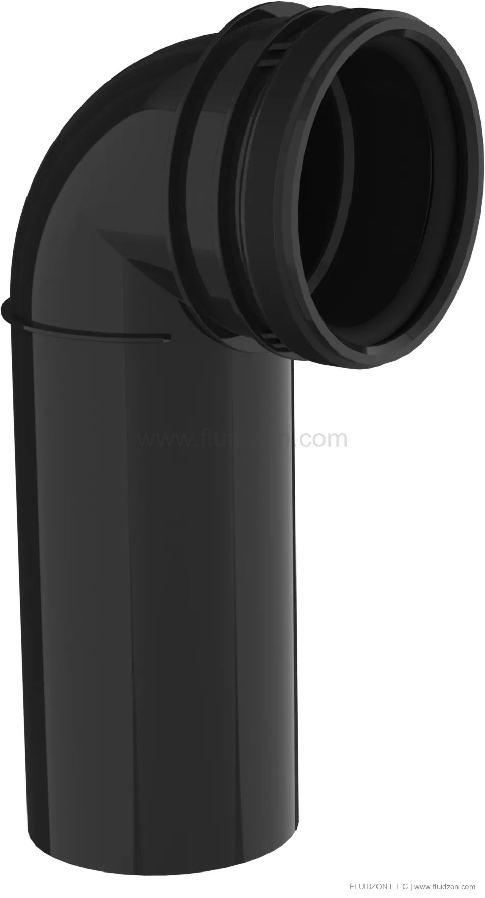 Discharge elbow Ø 90/90 mm
