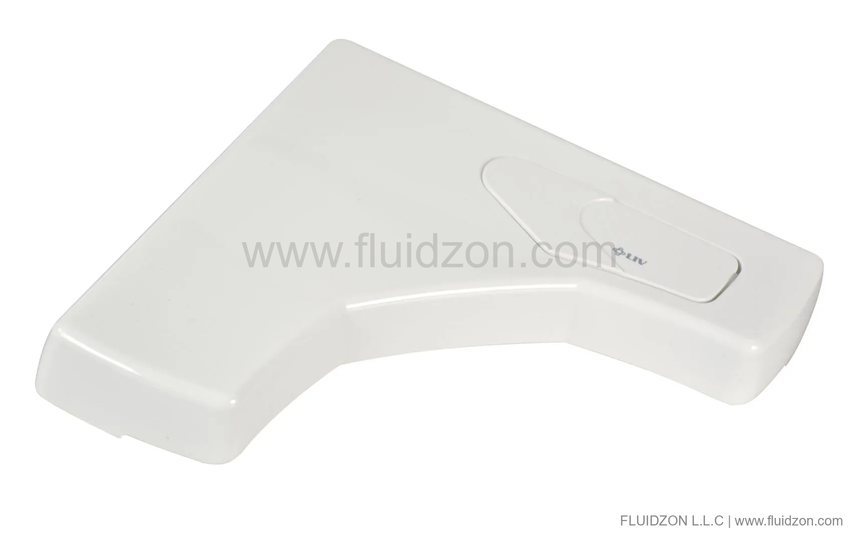 Cistern cover with a function button, cistern Linea, white