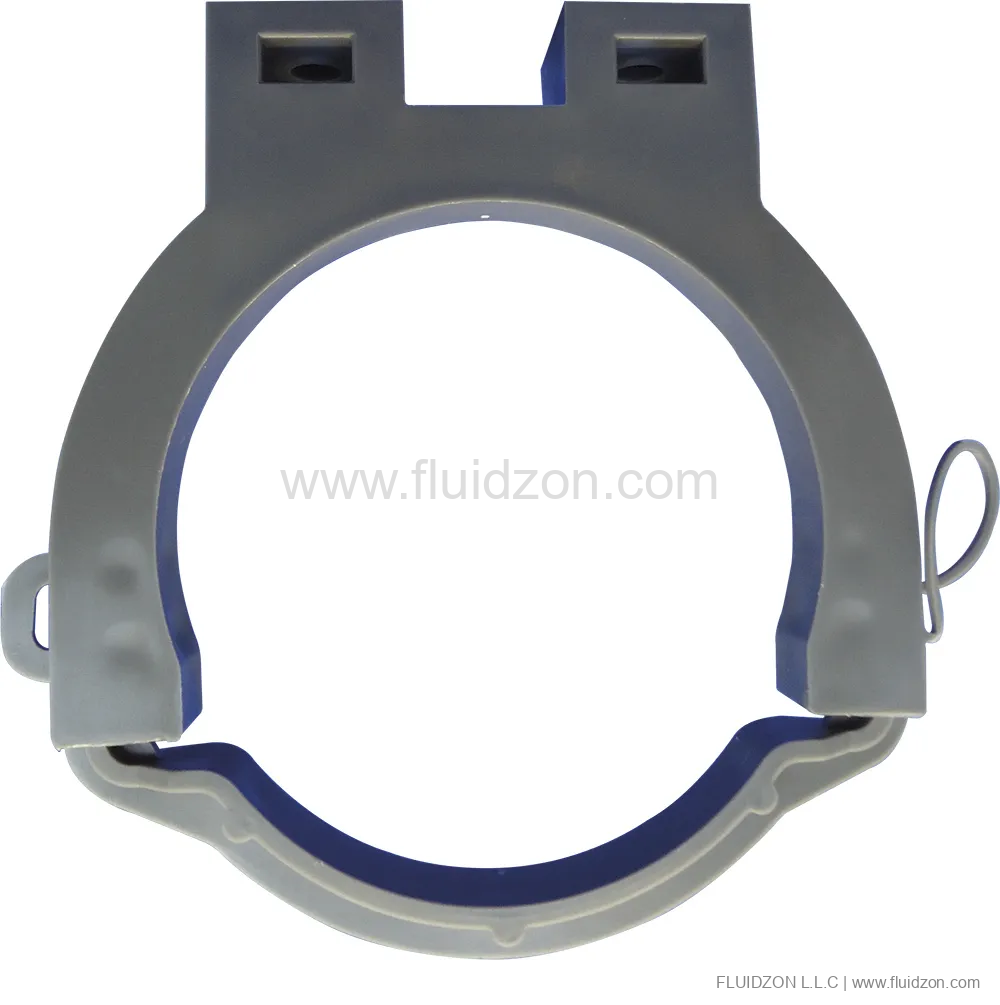 Clamp for mounting the drain elbow