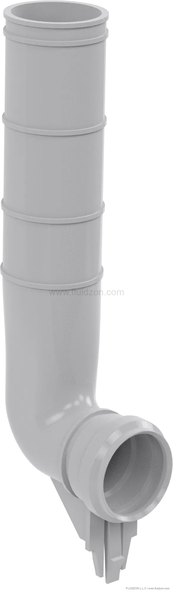 Flush pipe with tongue