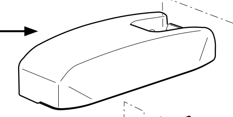 Cistern cover with function button, beige — Cover illustration; beige finish is not depicted