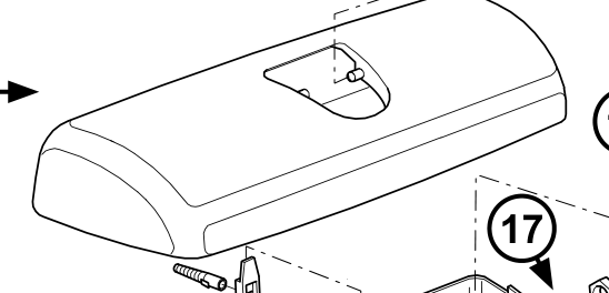 Cistern cover with function button, bermuda — Cover illustration; Bermuda finish is not depicted